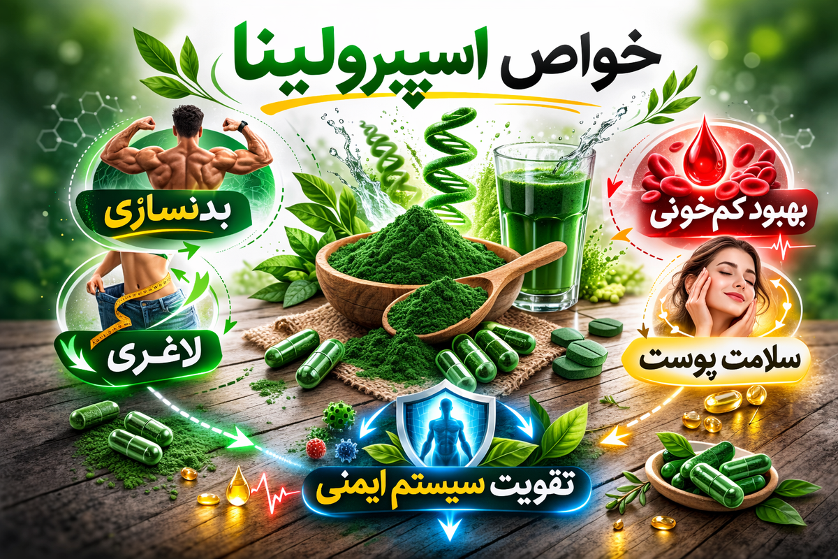 خواص اسپیرولینا | بررسی علمی تأثیرات این سوپرفود بر بدن